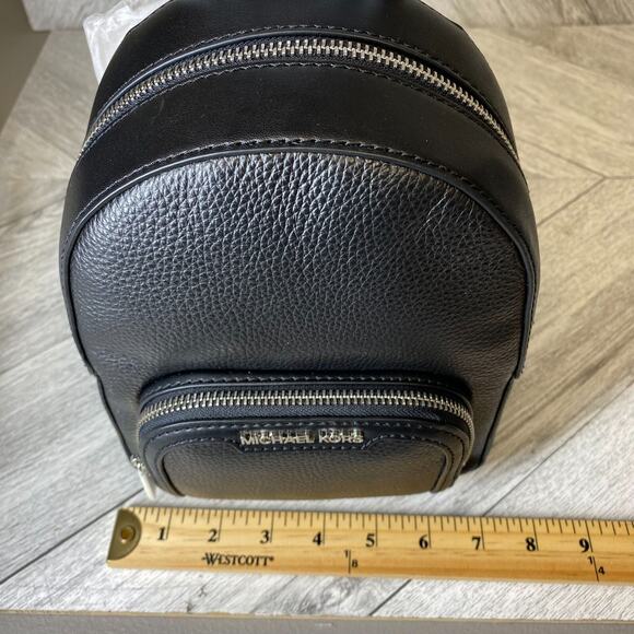 Michael Kors Black Jaycee Convertible Backpack MK Signature Crossbody XS Mini - Picture 11 of 16